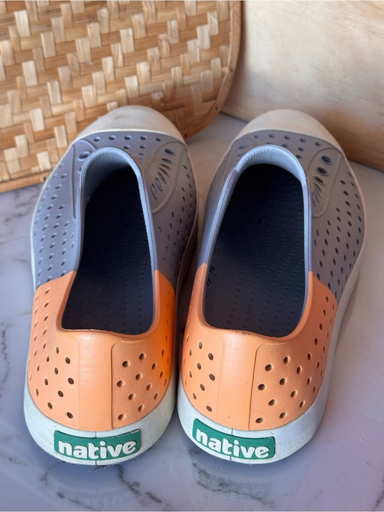 Native Shoes Jefferson Sugarlite Block Pigeon Grey And Orange Unisex -Men’s 10 main image 4